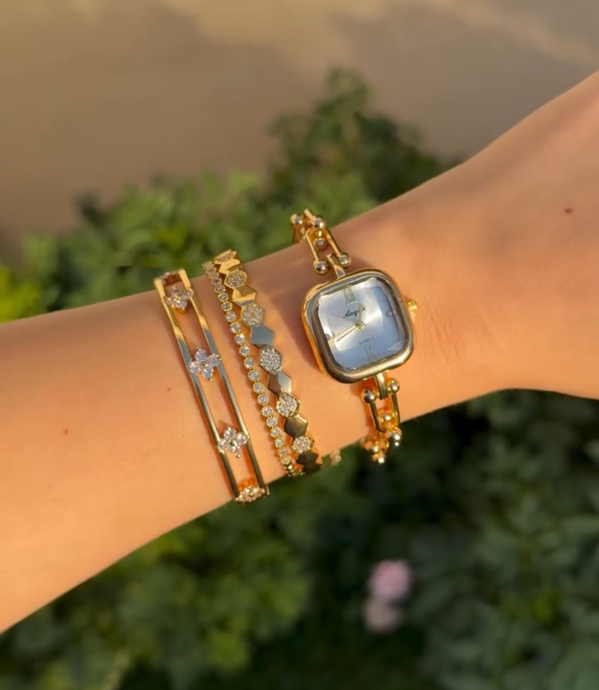 Link Watch with Bracelet