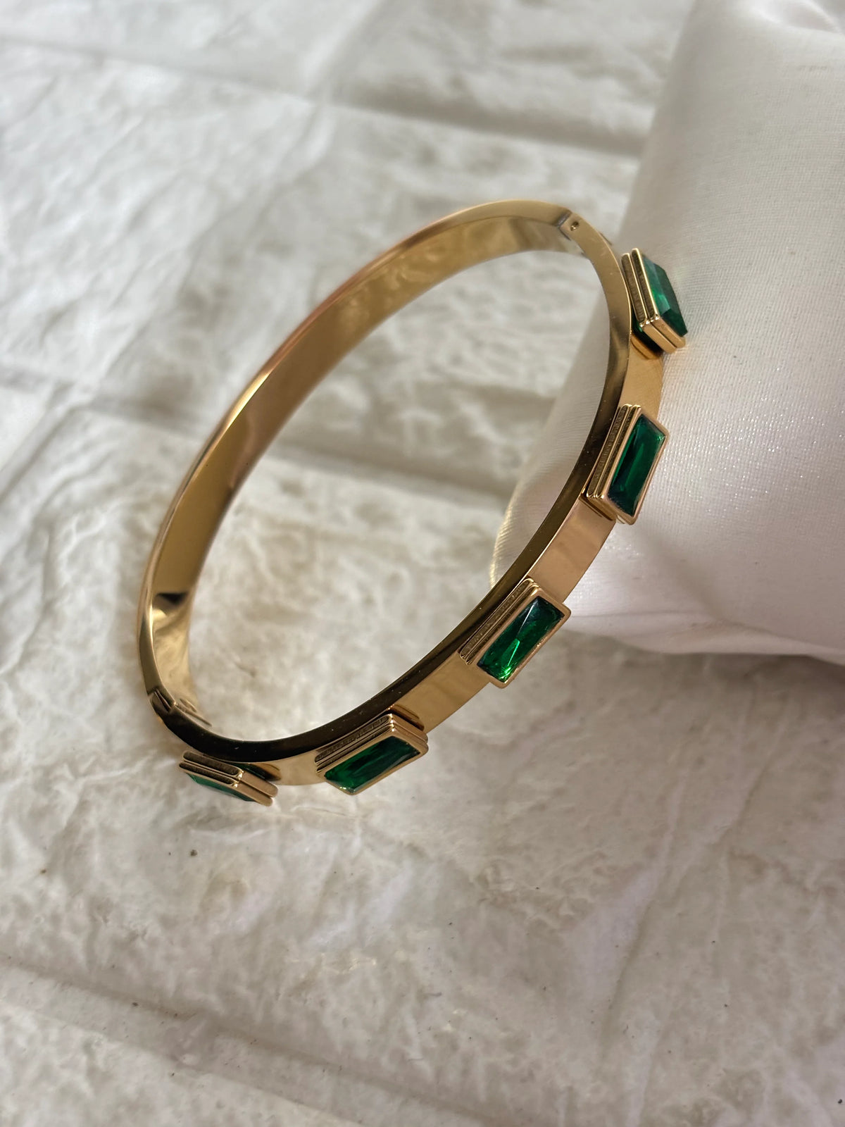 Emerald Spark Bracelet Stack